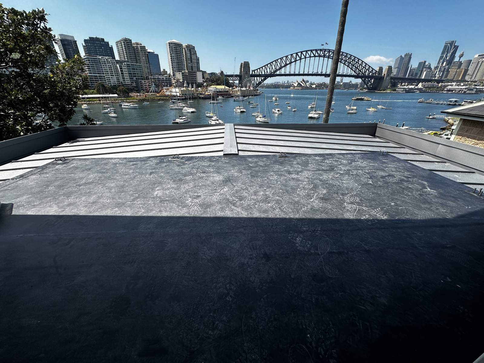Completed rooftop membrane on a Sydney job